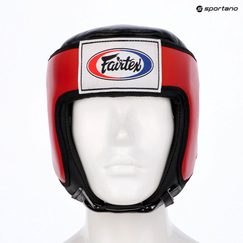 Casco da competizione Fairtex Muay Thai & Kickboxing rosso 6