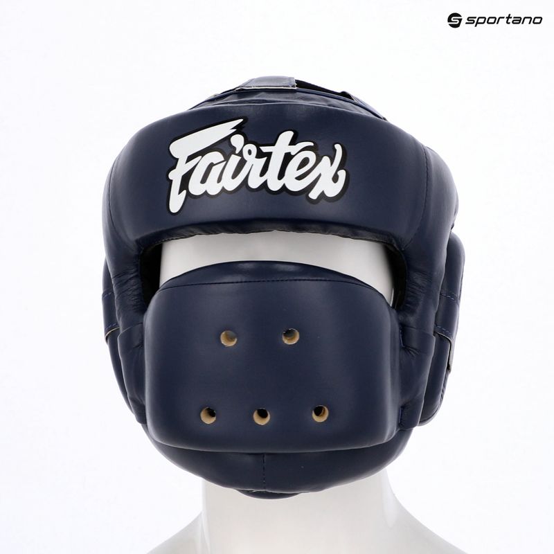 Casco da boxe Fairtex Full Face Protector blu 6