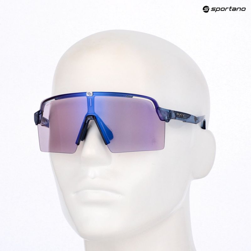 Occhiali da sole Rudy Project Spinshield Pro cryst blue avio gloss/impactx photoch 2 purple 8