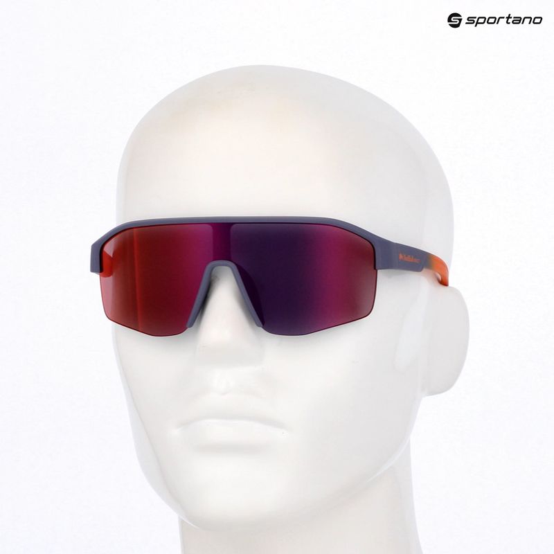 Occhiali da sole Red Bull SPECT Dundee soft touch midnight/smoke red/purple mirror 7