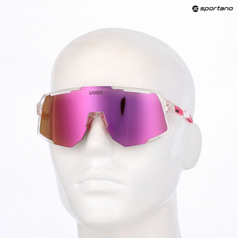 Occhiali da sole UVEX Sequenze clear/mirror pink 7