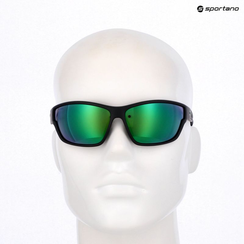 Occhiali da sole UVEX Sportstyle 806 black matt/mirror green 7