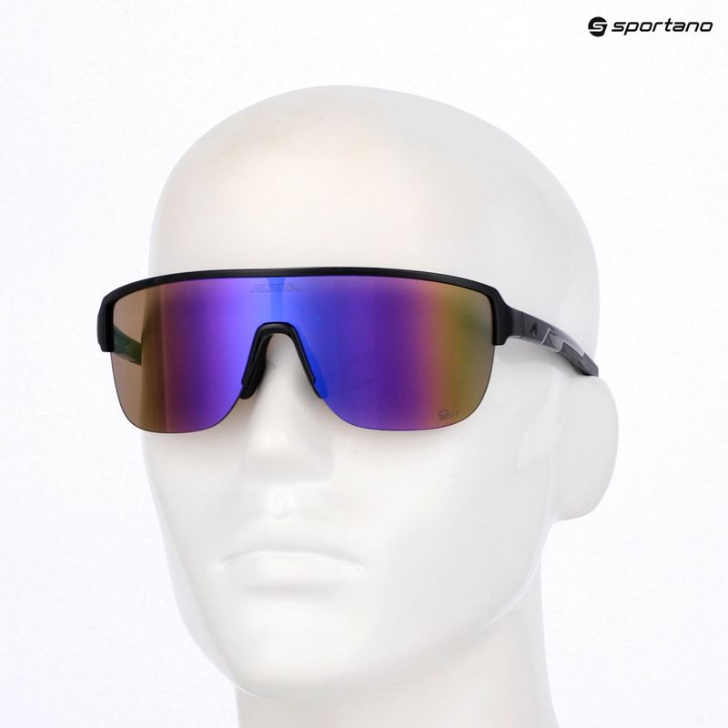 Occhiali da sole Alpina Frame 2.0 Q-Lite black gloss/purple mirror 7
