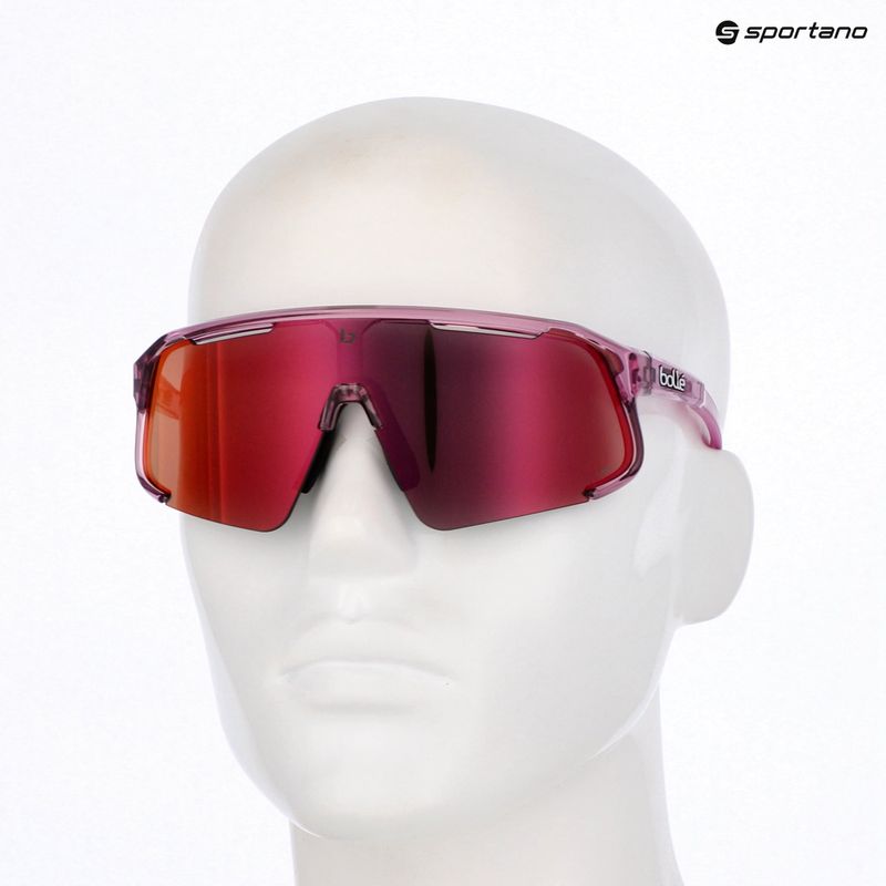 Occhiali da sole Bollé Speedchaser in cristallo rosa astro/rubino viola 3