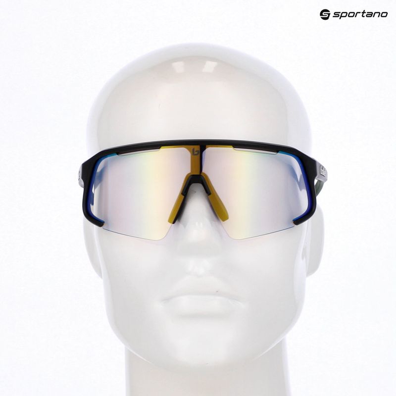 Occhiali da sole Bollé Speedchaser nero opaco/phantom clear verde fotocromatico 3