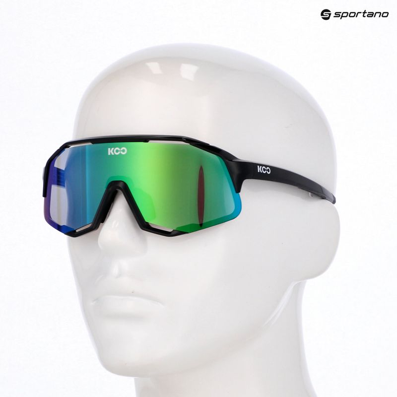 Occhiali da sole Koo Demos a specchio nero/verde 5