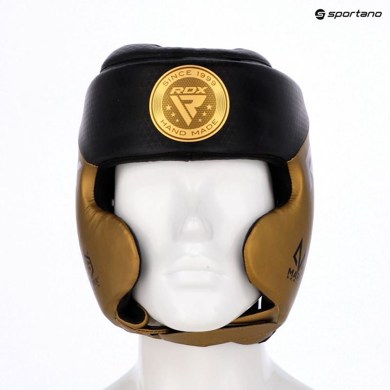 RDX L1 Mark Pro Guancia Casco da boxe allenamento Head Guard dorato 7