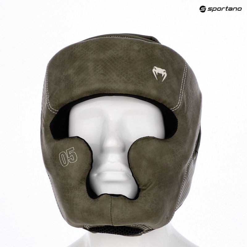 Casco da boxe Venum Impact Evo Scales Headgear army green 8