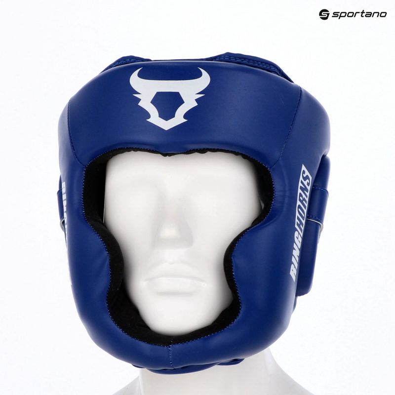 Casco da boxe Venum Ringhorns Charger Headgear navy blue/red 8