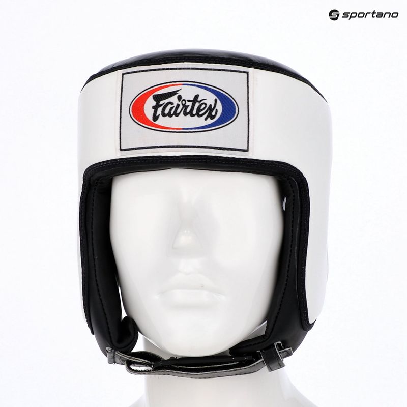 Casco da boxe Fairtex Muay Thai & Kickboxing Competition bianco 6