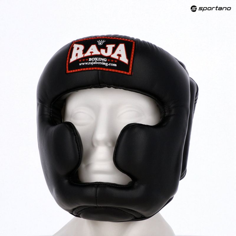 RAJA BOXING Casco da boxe nero semipelle 5
