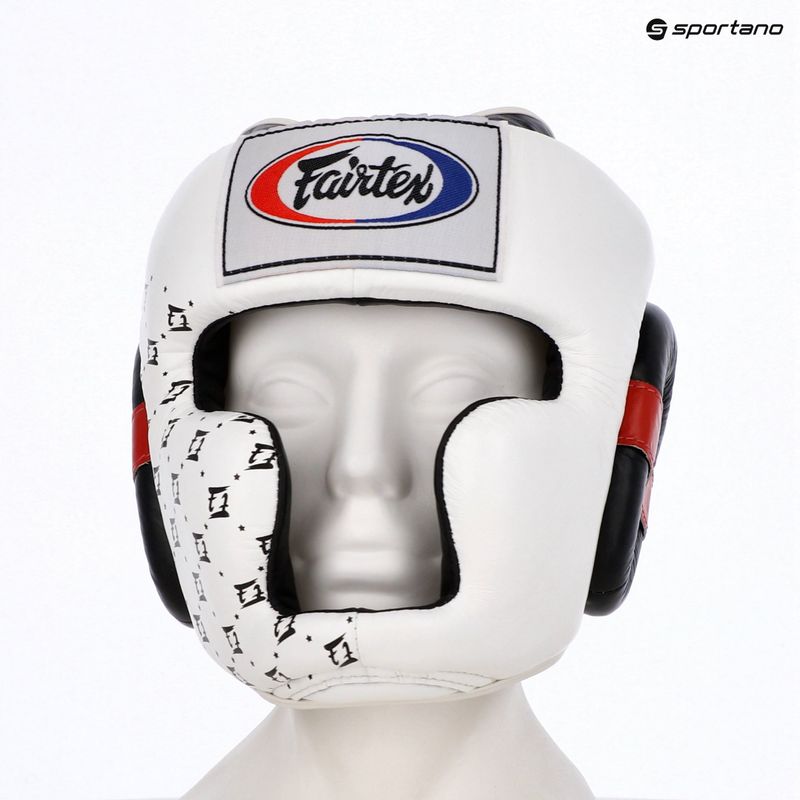 Casco da boxe Fairtex Super Sparring bianco/nero 6