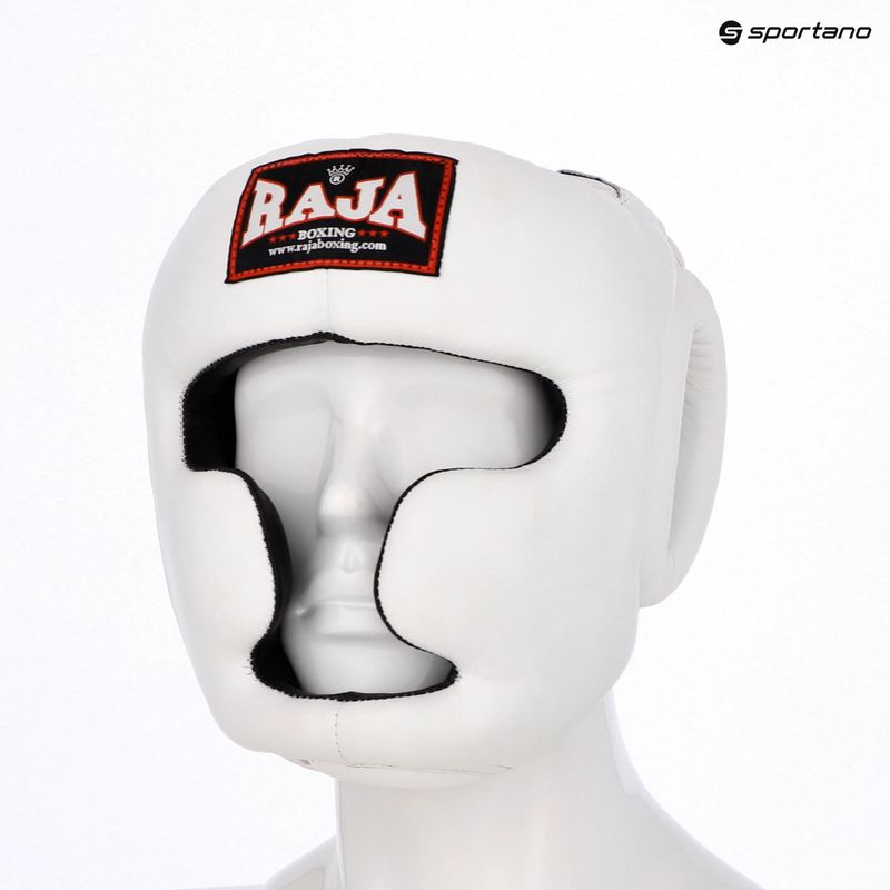 Casco RAJA BOXING in vera pelle bianco 4