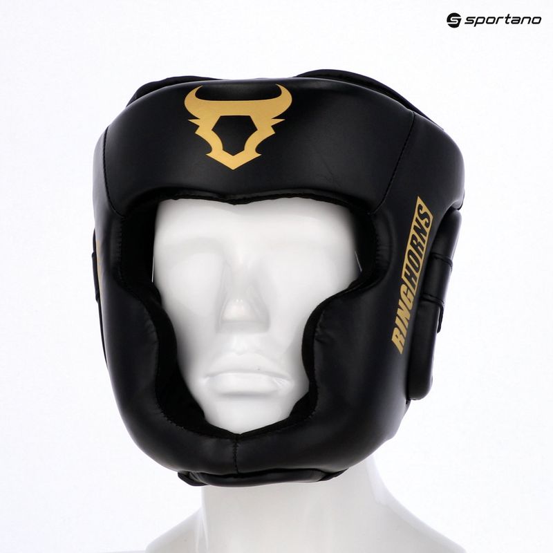 Casco da boxe Venum Ringhorns Charger Headgear black/gold 8