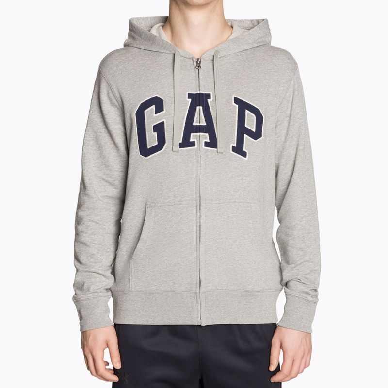 Felpa GAP XLS FT Arch FZ HD uomo b10 grigio erica 2
