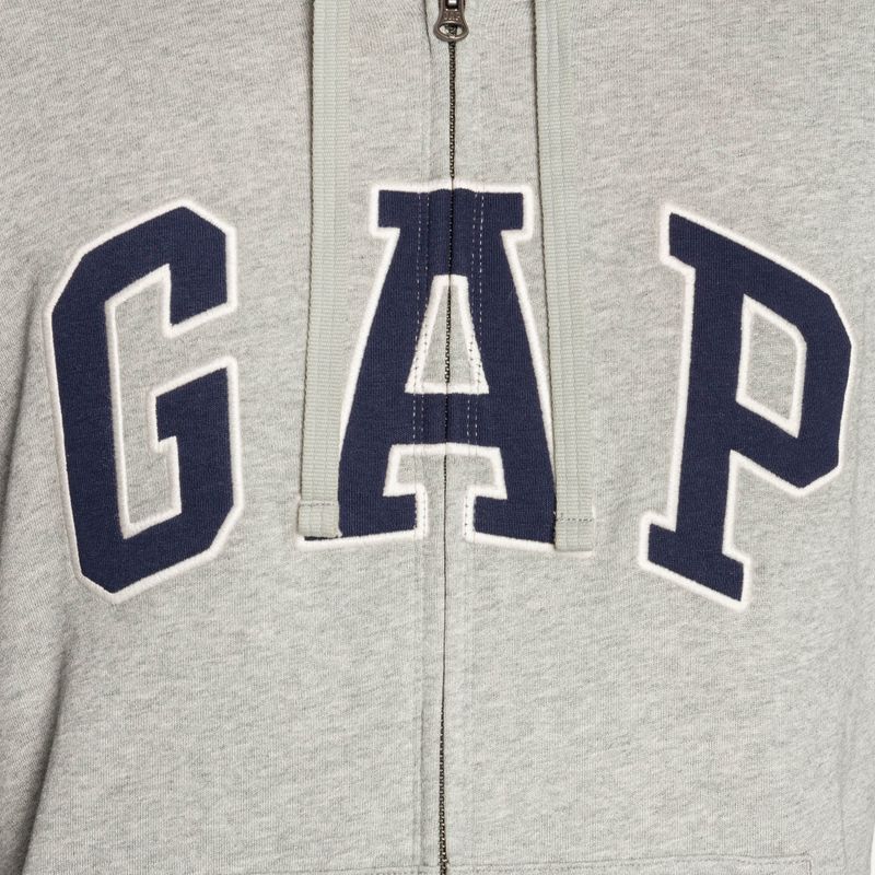Felpa GAP XLS FT Arch FZ HD uomo b10 grigio erica 4