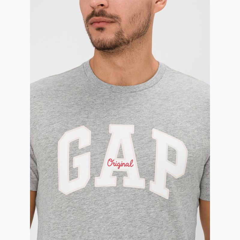 Maglietta GAP Logo Original uomo grigio erica 4