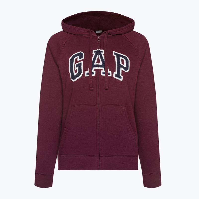 Felpa GAP V-Gap Heritage FZ HD donna, vino rubino 2