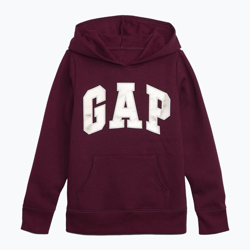 Felpa da bambino GAP V-FA SLD Logo PO beach plum