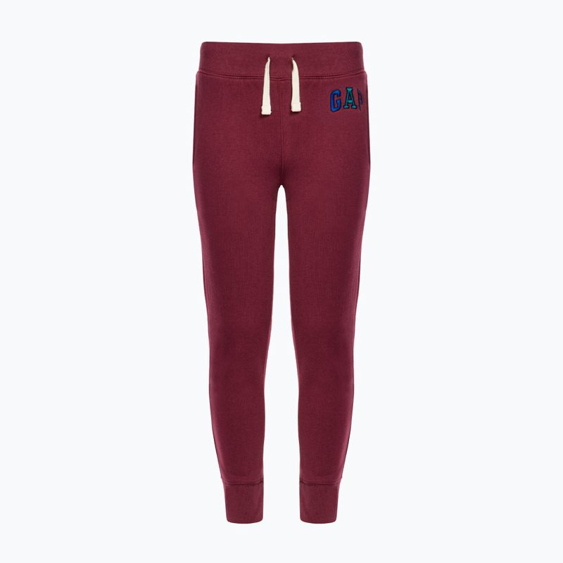 Pantaloni da bambino GAP V-Fall Fash Logo Jogger rosso granata intenso