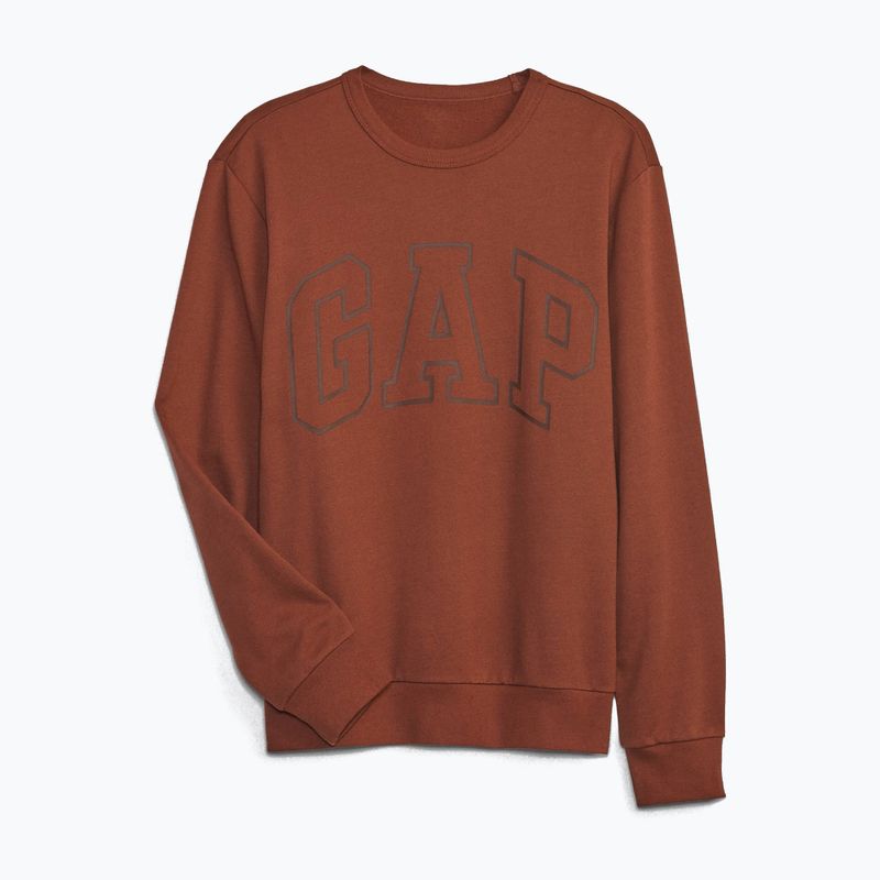 GAP Logo Uomo Felpa girocollo ruggine bruciata 3