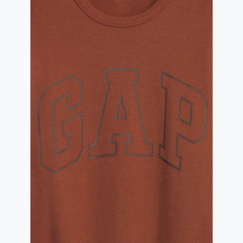 GAP Logo Uomo Felpa girocollo ruggine bruciata 4