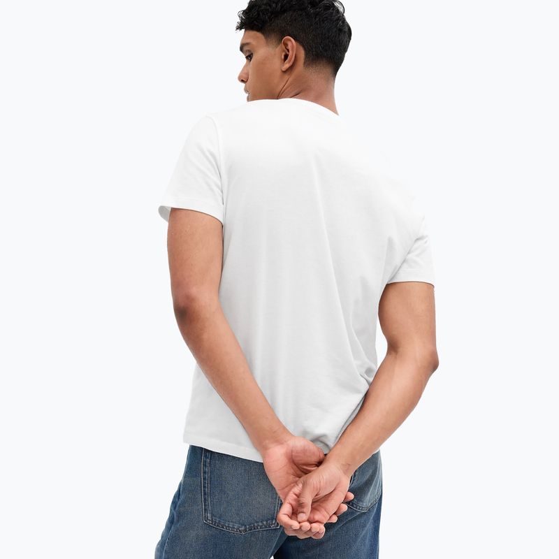 GAP Micro Logo Crew Neck Tee Uomo bianco globale 2