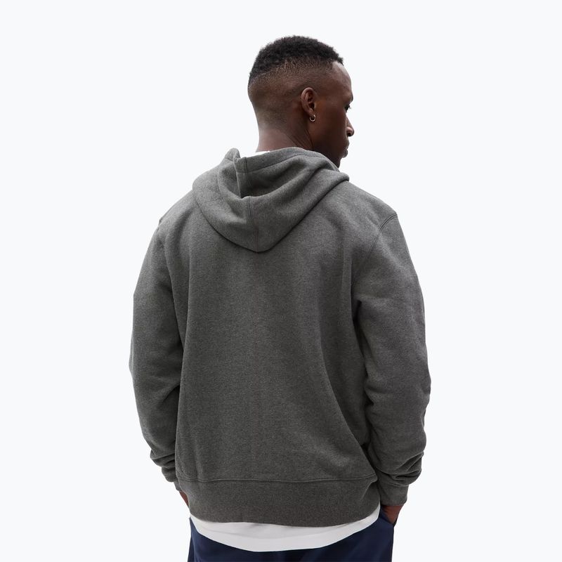 GAP Uomo Felpa con cappuccio full zip grigio erica 3