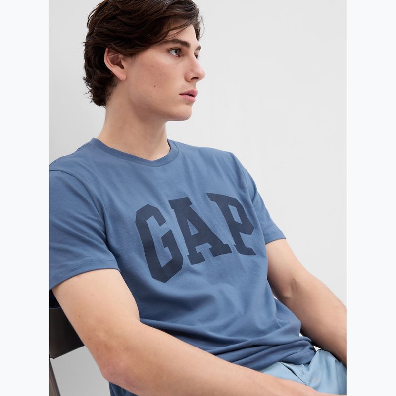 GAP V-Basic Logo T shirt uomo blu 3