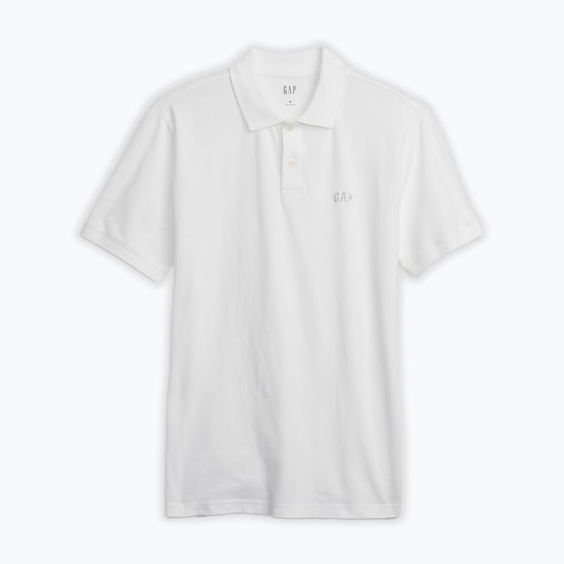 Polo GAP Logo Pique uomo bianco ottico