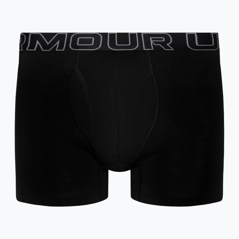 Under Armour Perf Cotton slip da uomo 6 3 pezzi. nero. 2