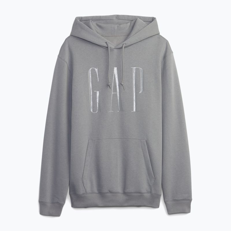 GAP Shine Logo Felpa con cappuccio da uomo grigio pilota 5