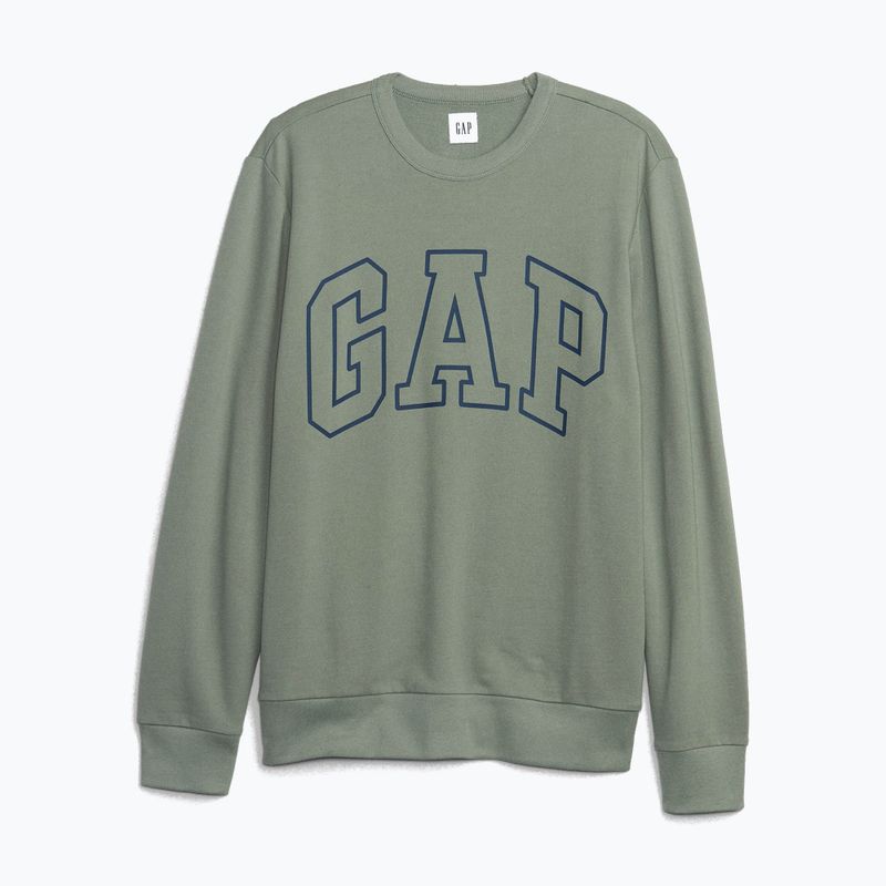 Felpa GAP Logo Uomo a girocollo color salvia 3