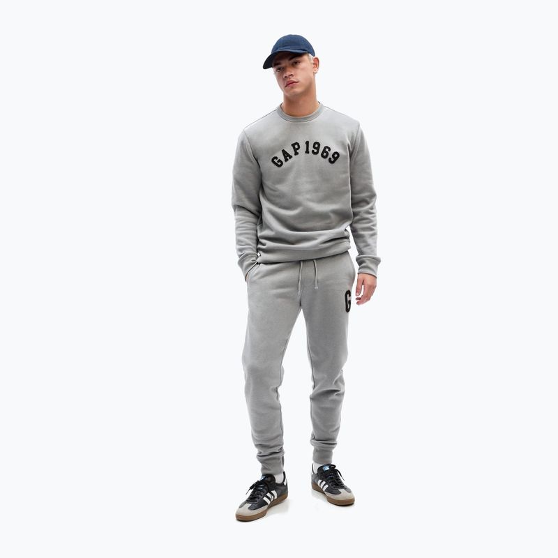 Pantaloni uomo GAP 1969 Logo Jogger pilot grigio 2