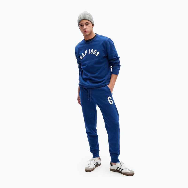 Pantaloni uomo GAP 1969 Logo Jogger pangae blu 5