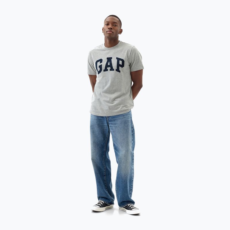 GAP Soft Basic Logo T-shirt uomo grigio erica 2