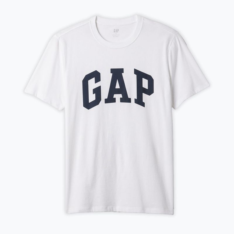 Maglietta GAP Soft Basic Logo bianca globale da uomo 4