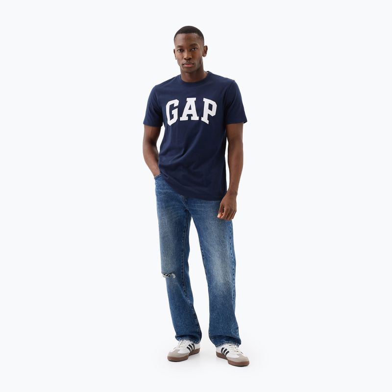 GAP Soft Basic Logo T-shirt uomo blu navy 2