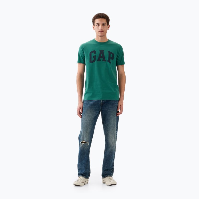 GAP Soft Basic Logo T-shirt uomo pietra giada 2