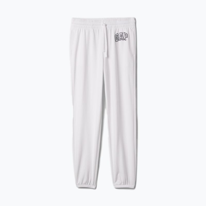 Pantaloni GAP French Logo Jogger donna bianco ottico 3