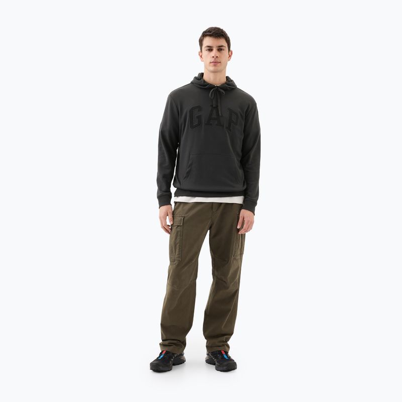 Felpa da uomo GAP Heritage French Terry Logo notte senza luna 2
