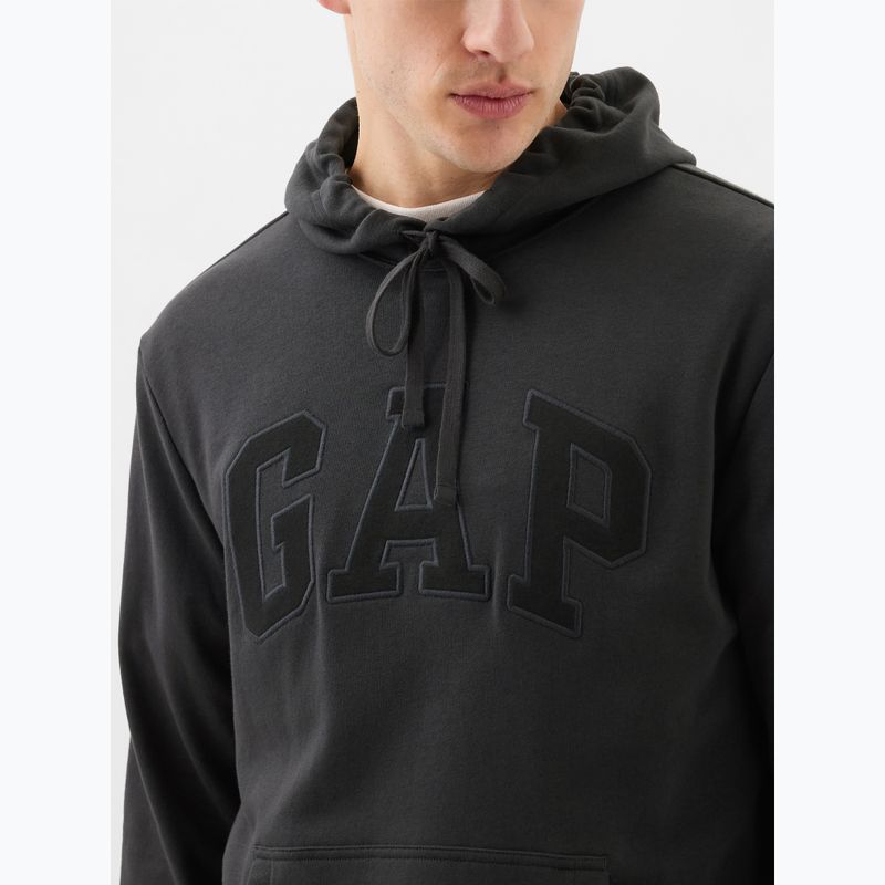 Felpa da uomo GAP Heritage French Terry Logo notte senza luna 4