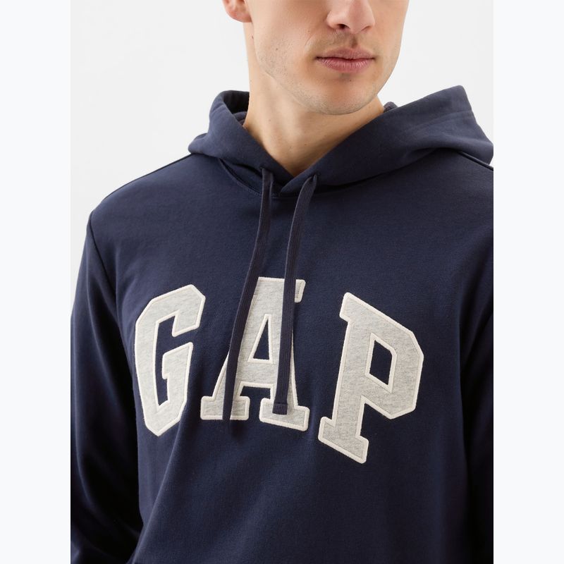 Felpa da uomo GAP Heritage French Terry Logo blu navy 4
