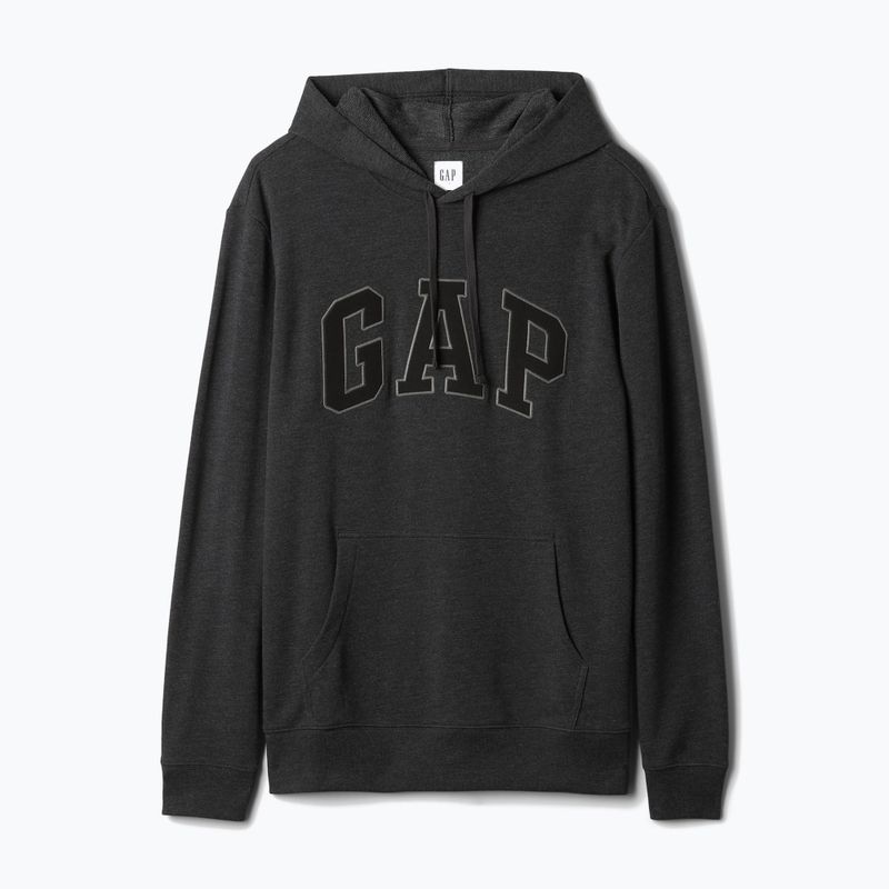 Felpa da uomo GAP Heritage French Terry Logo, antracite, erica 5