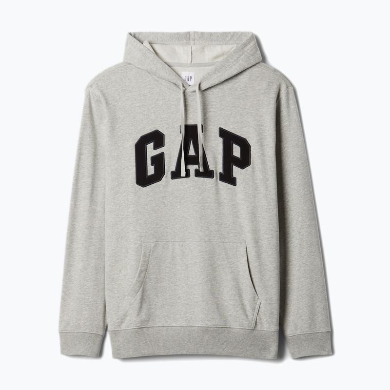 Felpa da uomo GAP Heritage French Terry Logo grigio erica chiaro 5