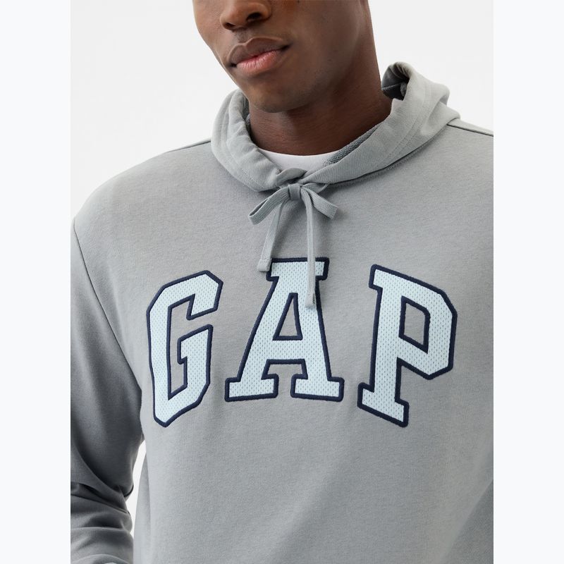 Felpa da uomo GAP Heritage Crewneck Logo storm cloud 4