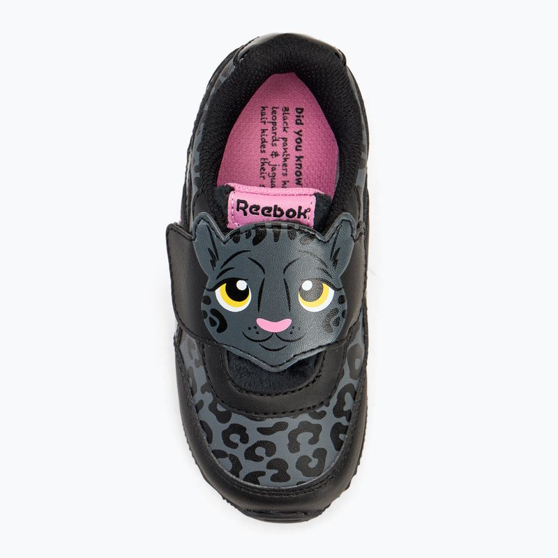 Scarpe Reebok Royal Classic Jogger 2.0 da donna, colore nero/grigio puro/rosa gelsomino 5