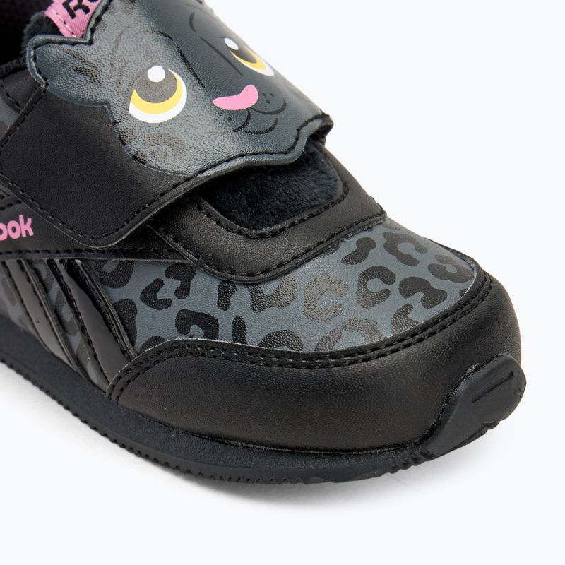 Scarpe Reebok Royal Classic Jogger 2.0 da donna, colore nero/grigio puro/rosa gelsomino 7