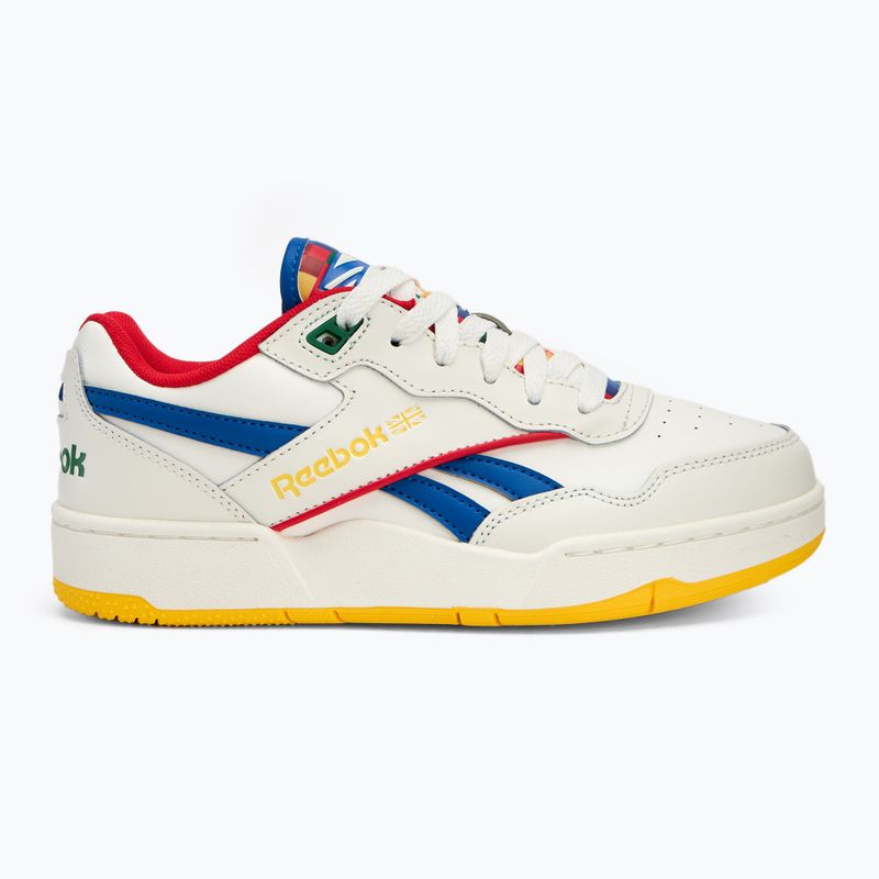 Reebok BB 4000 II scarpe da bambino in gesso/blu vettoriale/rosso vettoriale 2