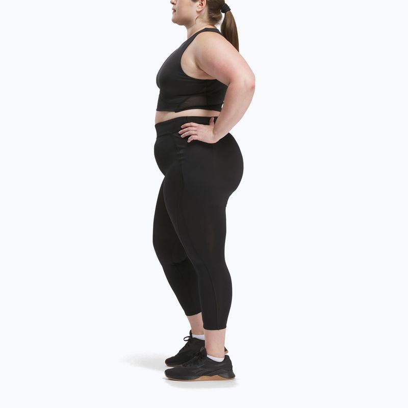 Top da allenamento donna Reebok Lux Contour Crop In nero 2